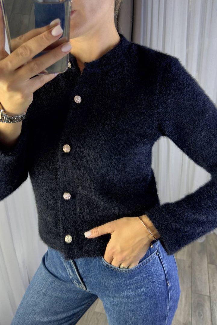 Ангоровая короткая кофта KG-182A420