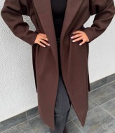 Пальто прямого кроя с поясом KG-818A1250