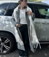 Пальто прямого кроя с поясом KG-818A1250