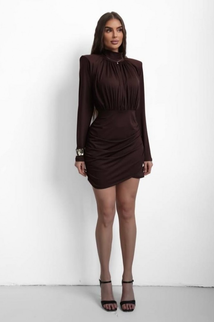 Женское платье с имитацией запаха JOM-8012A520