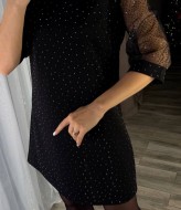 Платье с фатиновыми рукавами KG-491A420