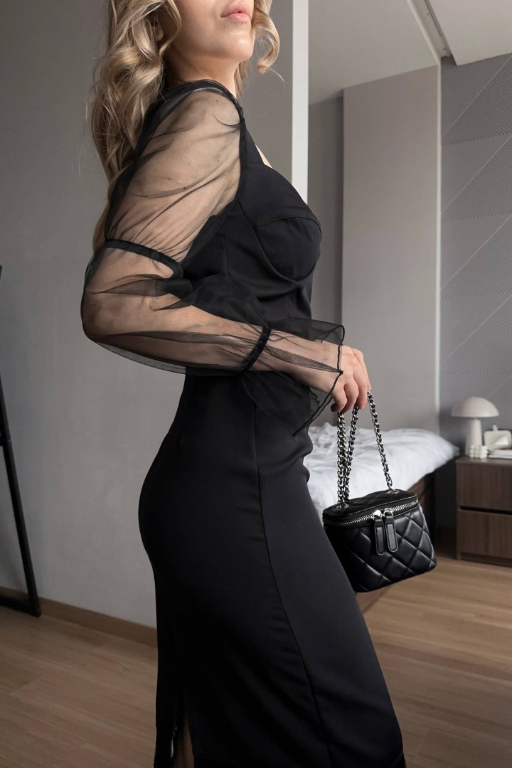 Платье по фигуре с декольте NK-9077A550