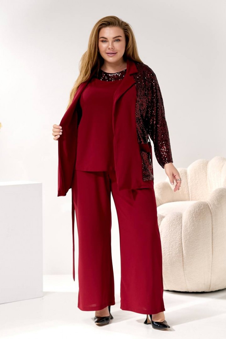 Костюм 3-ка жакет, майка и брюки MOV-289A1100