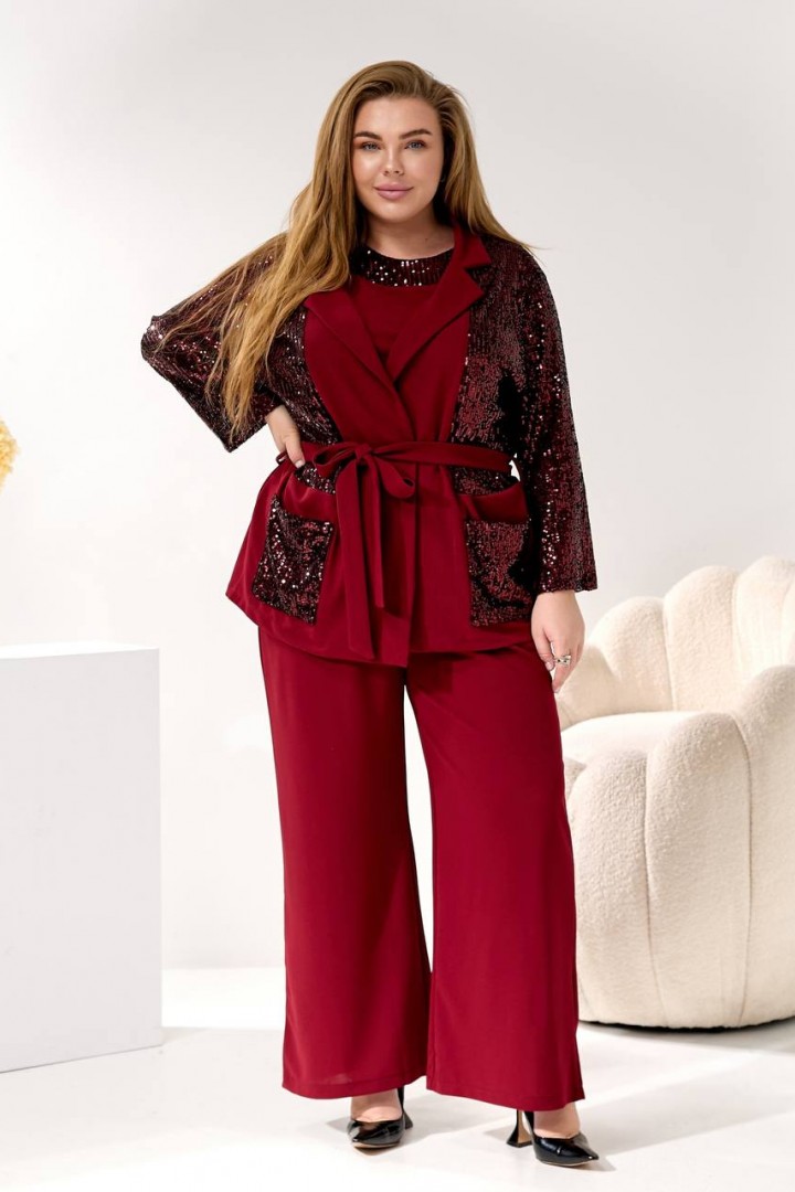 Костюм 3-ка жакет, майка и брюки MOV-289A1100