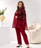 Элегантный костюм-тройка с блеском MOV-273A880