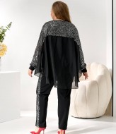 Элегантный костюм-тройка с блеском MOV-273A880