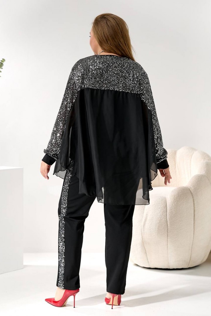 Элегантный костюм-тройка с блеском MOV-273A880