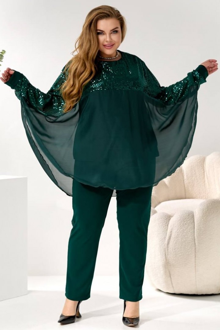 Элегантный костюм-тройка с блеском MOV-273A880