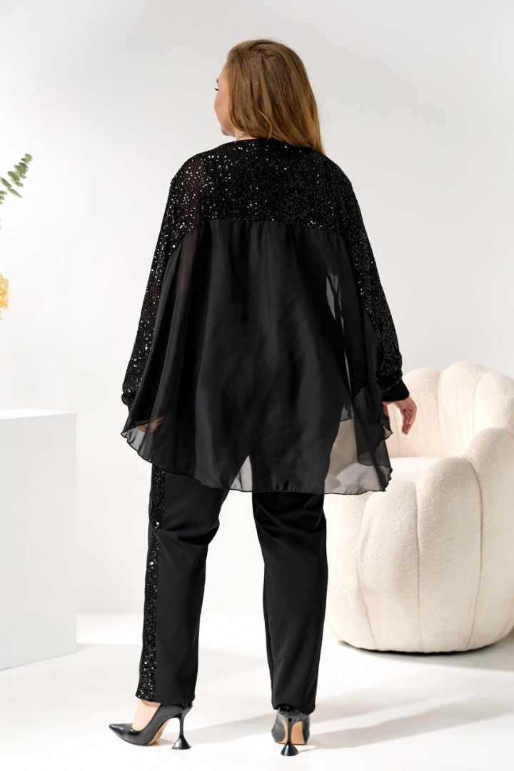 Элегантный костюм-тройка с блеском MOV-273A880