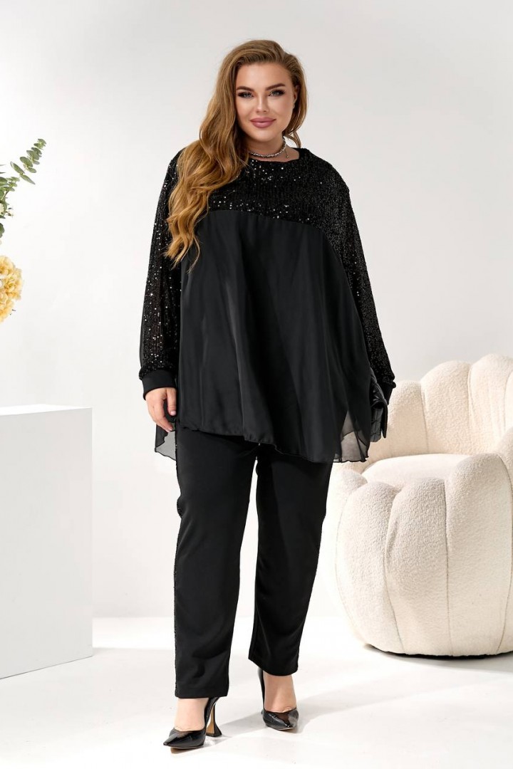 Элегантный костюм-тройка с блеском MOV-273A880