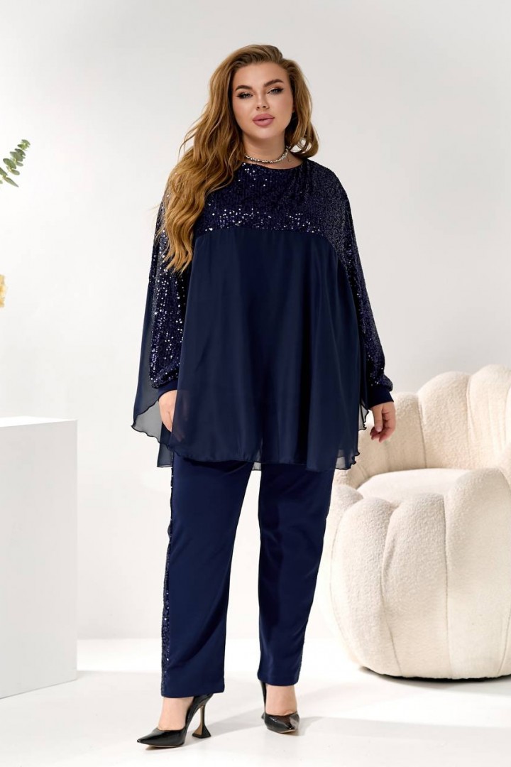 Элегантный костюм-тройка с блеском MOV-273A880