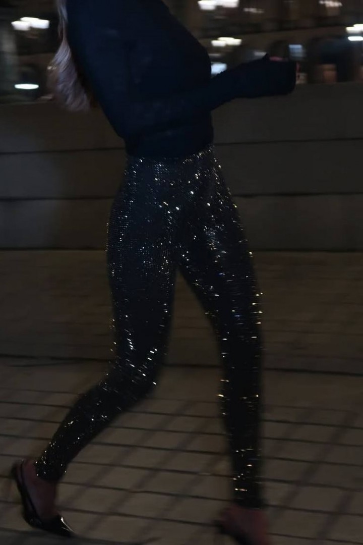 Нарядные лосины с пайетками LK-366A550