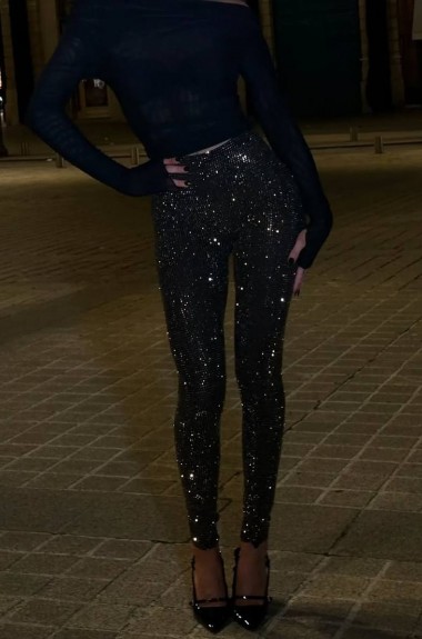 Нарядные лосины с пайетками LK-366A550 Нарядные лосины с пайетками LK-366A550
