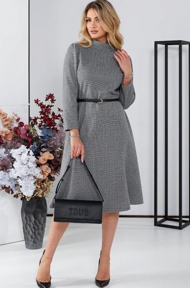 Платье с воротником стойка GOL-1875A880 Платье с воротником стойка GOL-1875A880
