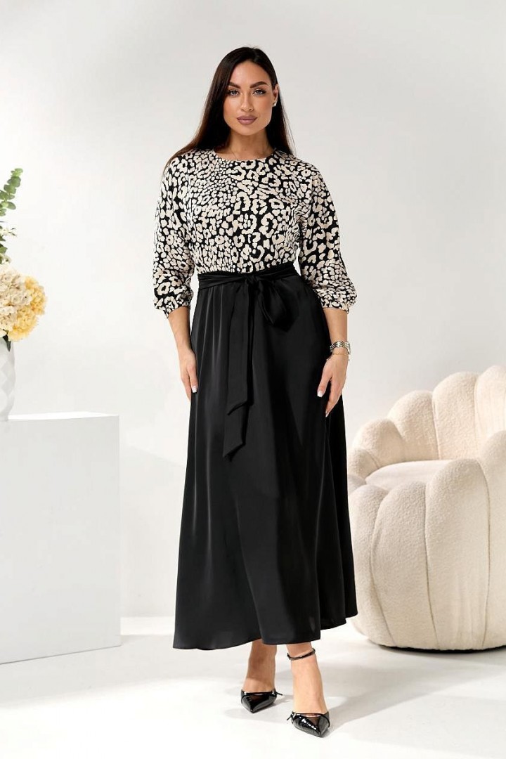 Комбинированное платье GOL-2091A1200