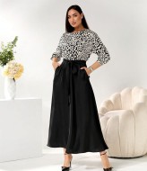 Комбинированное платье GOL-2091A1200