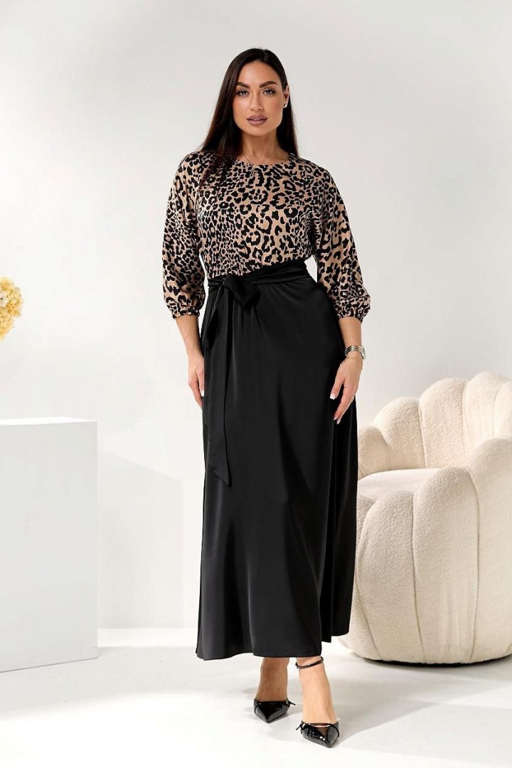 Комбинированное платье GOL-2091A1200