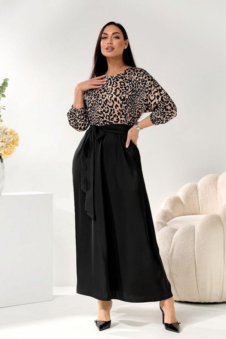 Комбинированное платье GOL-2091A1200