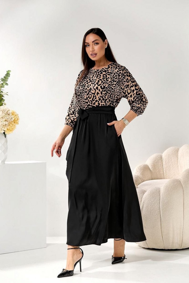 Комбинированное платье GOL-2091A1200