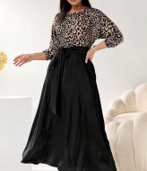 Комбинированное платье GOL-2091A1200