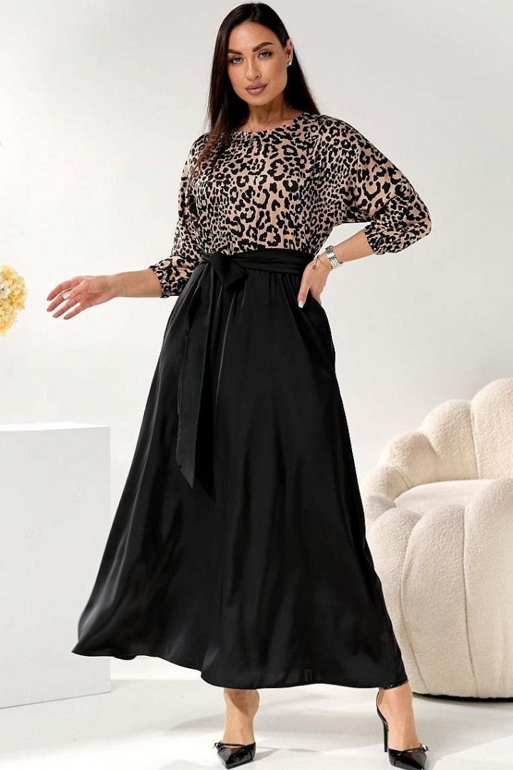 Комбинированное платье GOL-2091A1200