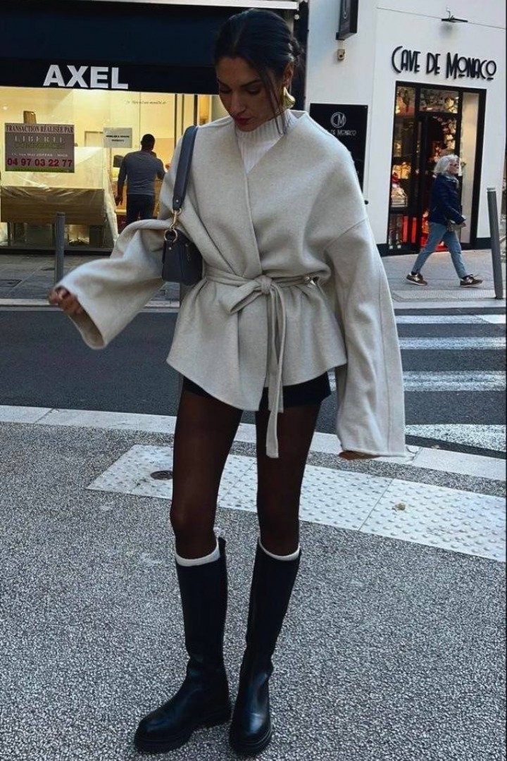 Полупальто на запах AP-0509A530