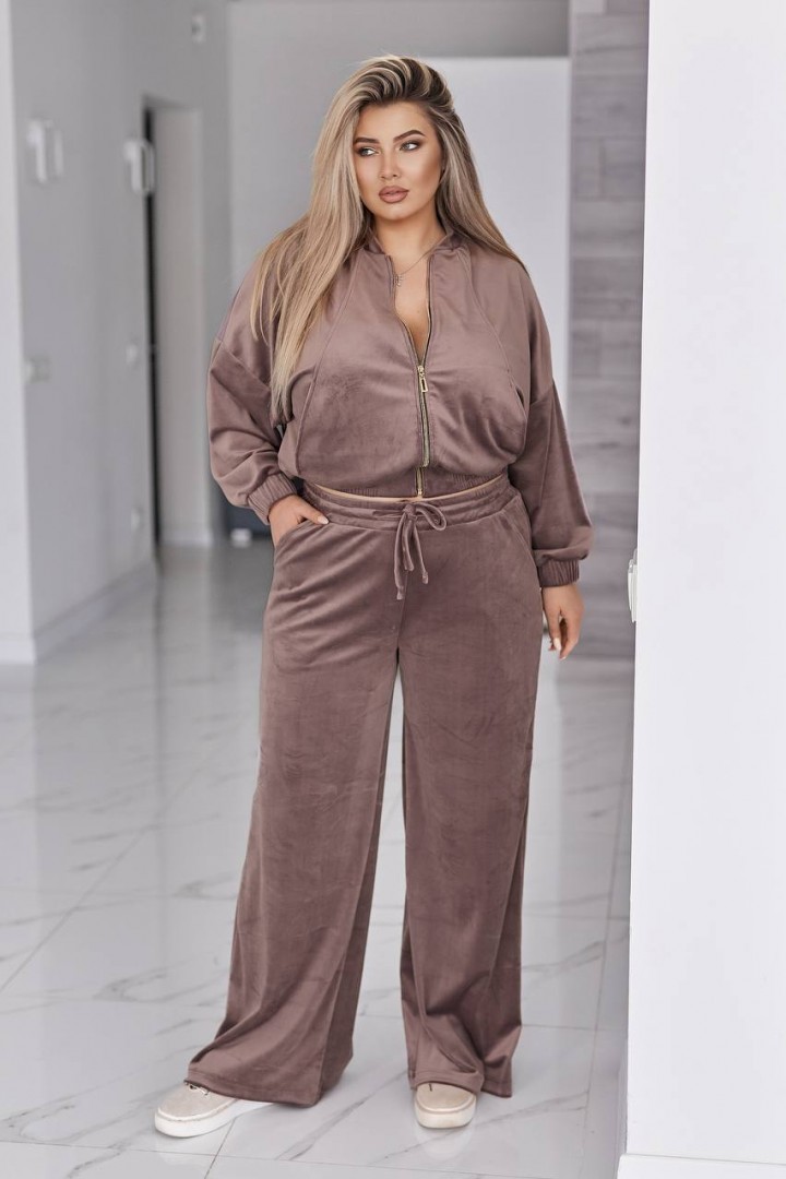 Велюровий костюм кофта і штани VLT-954A900