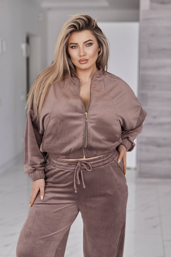 Велюровий костюм кофта і штани VLT-954A900