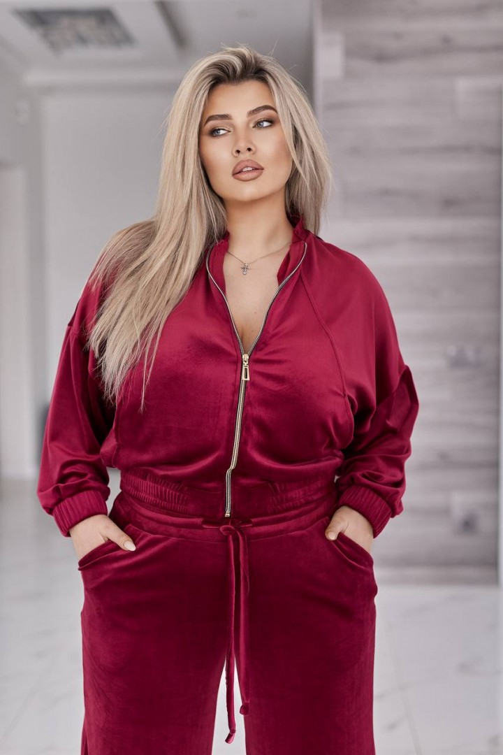 Велюровий костюм кофта і штани VLT-954A900