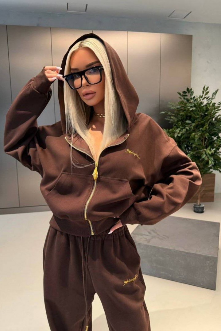 Костюм 2-ка худі на блискавці і штани IMMA-443A630