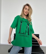Футболка женская оверсайз с принтом  JAV-704A300