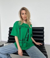 Футболка женская оверсайз с принтом  JAV-704A300