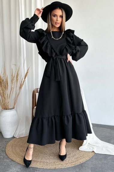 Платье рюшами IMMA-108A520