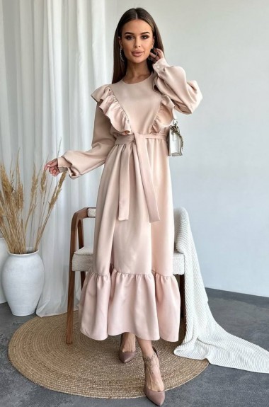 Платье рюшами IMMA-108A520