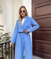 Брючный костюм с коротким пиджаком  ANA-1612A17