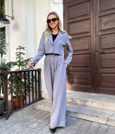 Брючный костюм с коротким пиджаком  ANA-1612A17