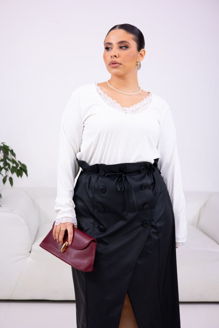 Лонгслив с кружевом ET-791A380