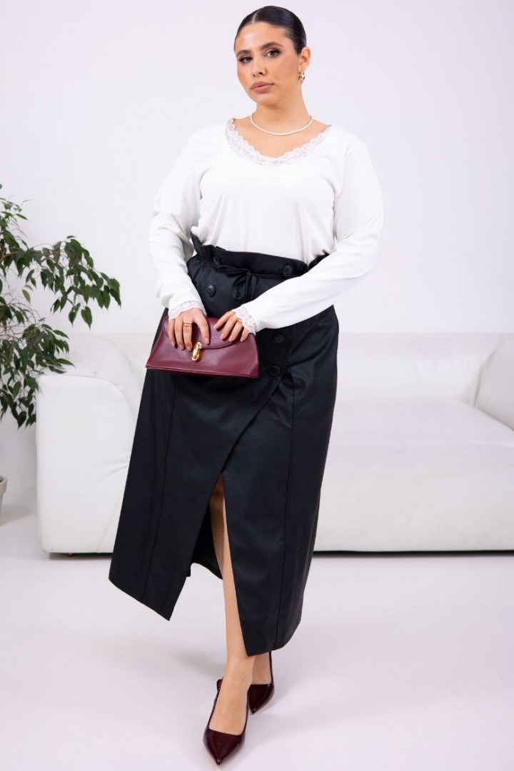 Лонгслив с кружевом ET-791A380