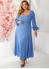 Платье в пол большого размера EY-667A17B21