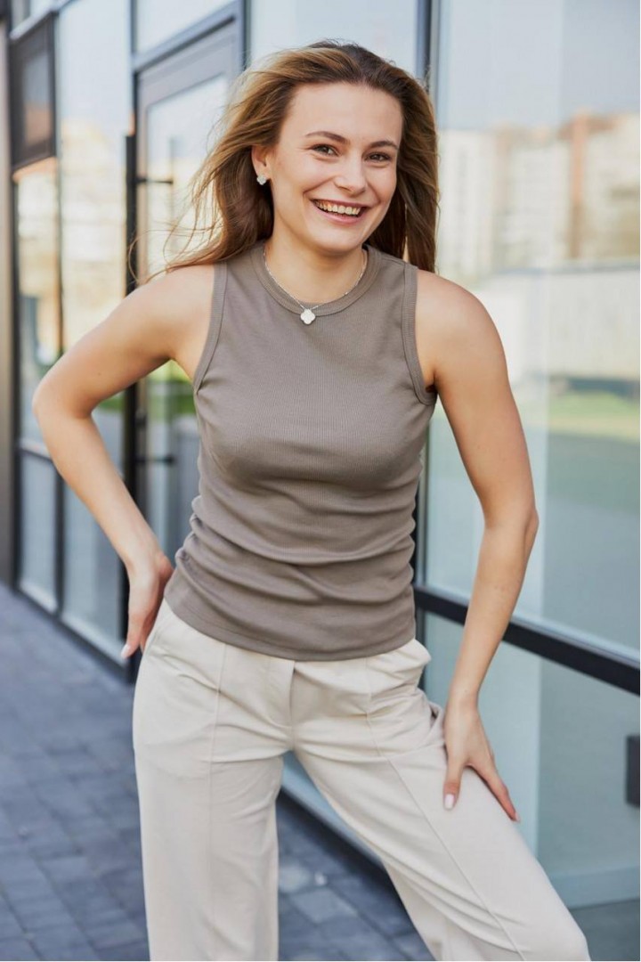 Майка в рубчик женская  NBR-159A300