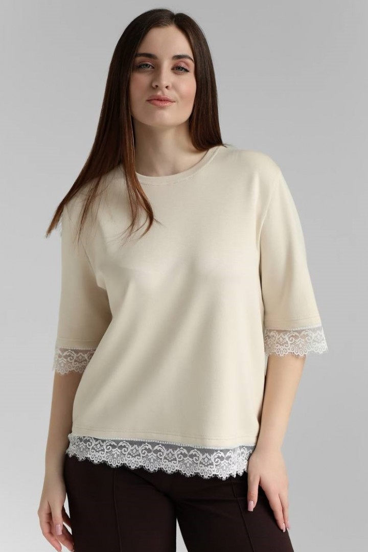 Футболка з мереживом NBR-226A500