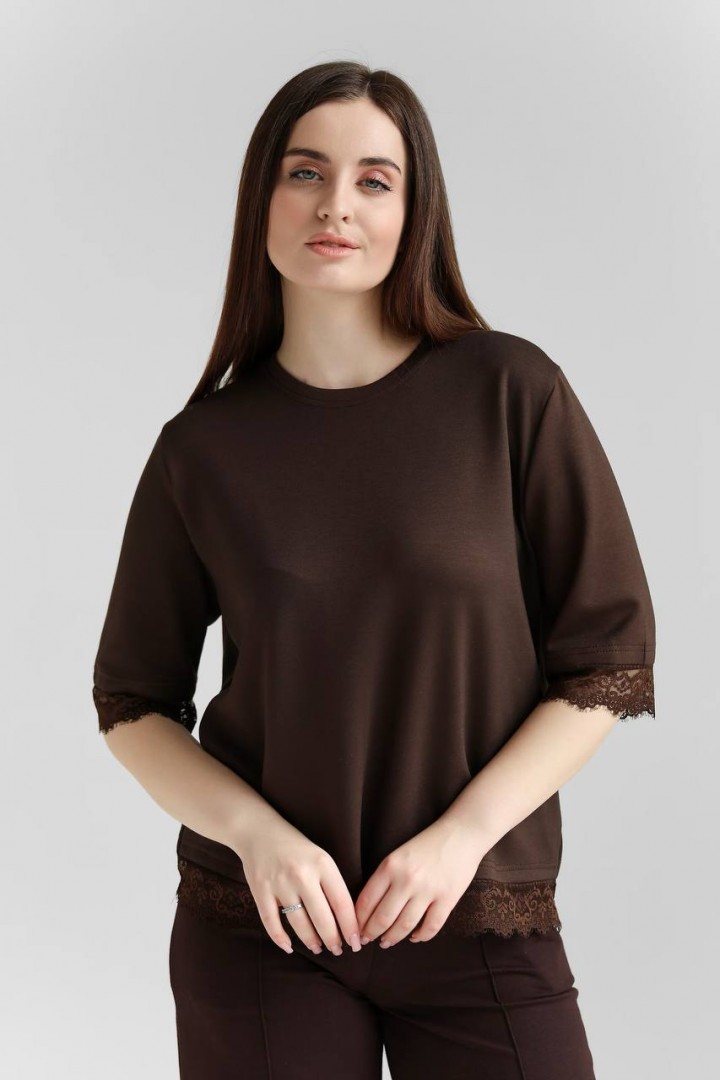 Футболка з мереживом NBR-226A500