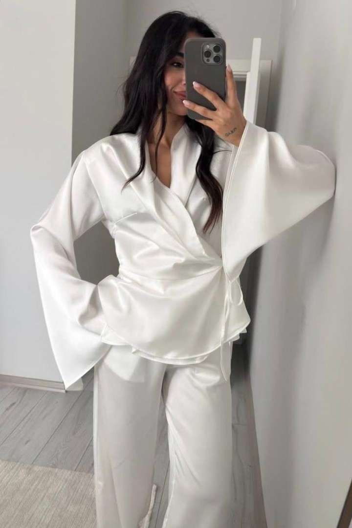 Шелковый брючный костюм BAC-971A750