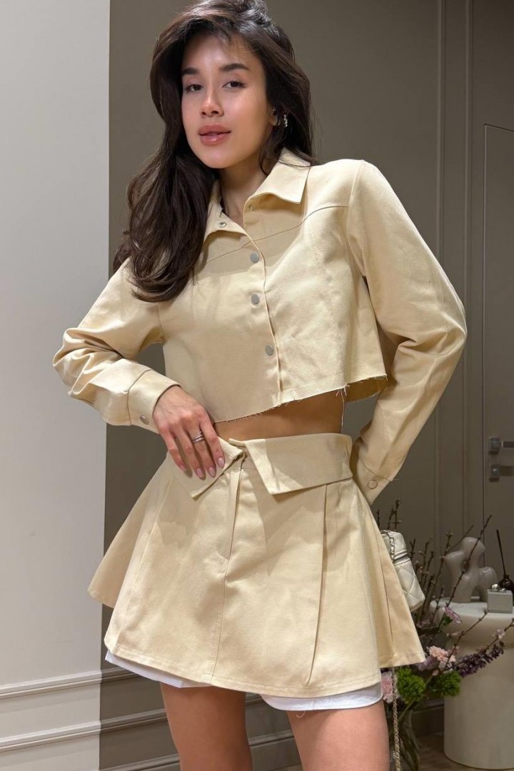 Укорочений жакет і спідниця-шорти GIL-032A860