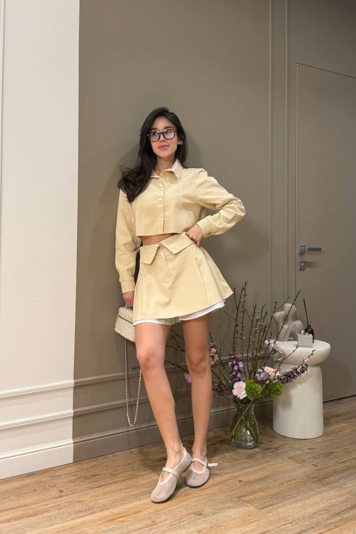 Укорочений жакет і спідниця-шорти GIL-032A860