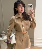 Укорочений жакет і спідниця-шорти GIL-032A860