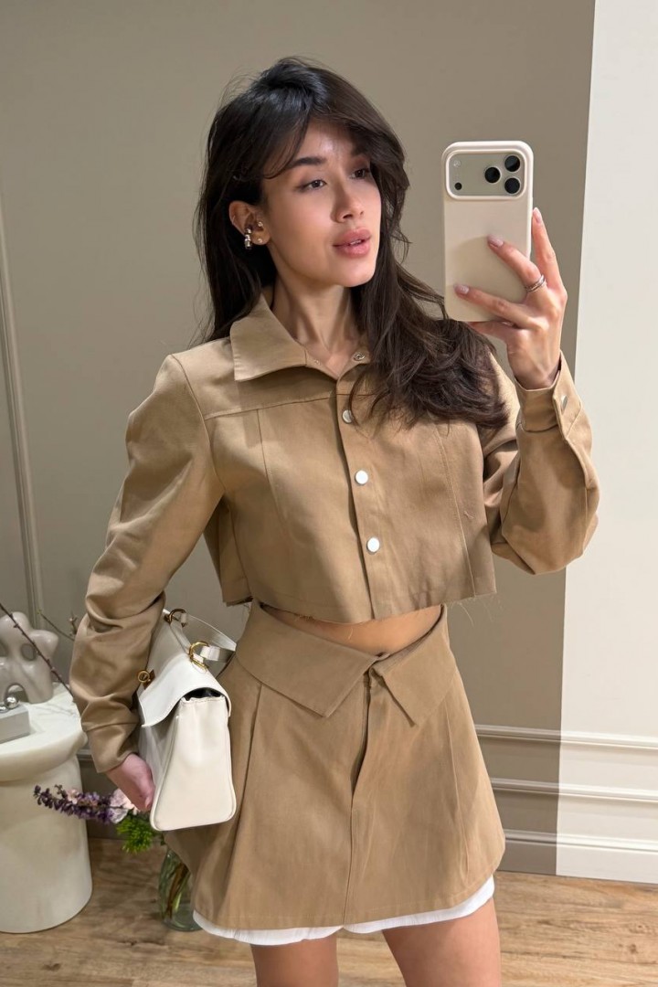 Укорочений жакет і спідниця-шорти GIL-032A860