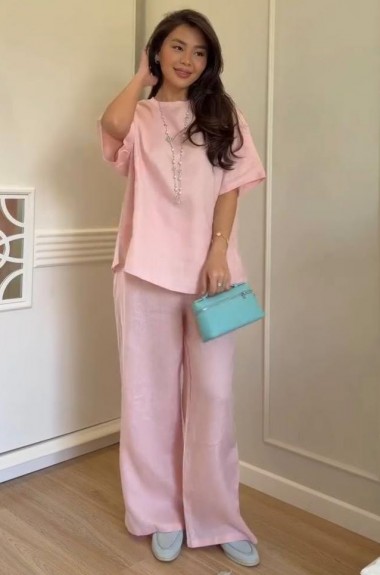 Брючный льняной костюм LOU-1532A750 Брючный льняной костюм LOU-1532A750