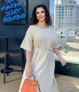 Платье льняное длинное DG-p15534A450