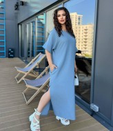 Платье льняное длинное DG-p15534A450